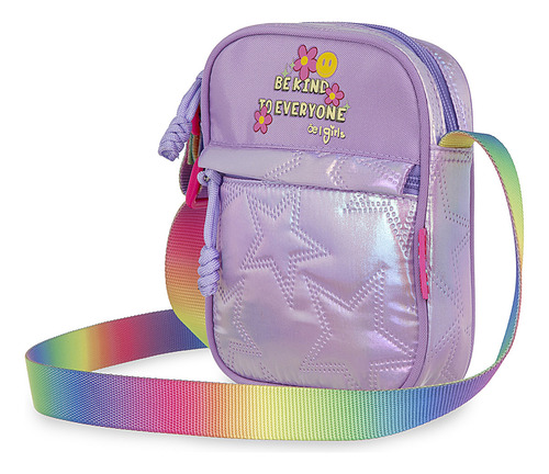 Bolsa Niñas Crossbody Cloe Janat Mediano Color Lila