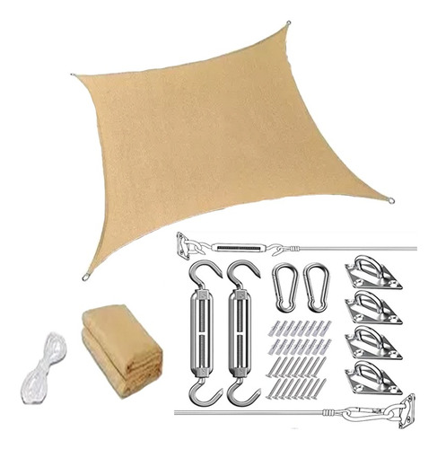Lona Toldo Vela Rectangular 4x2 Mts Malla Sombreadora Toldo
