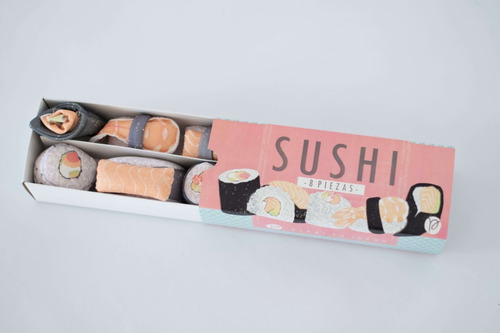 Comidita Comida De Tela Sushi Infantil Niños