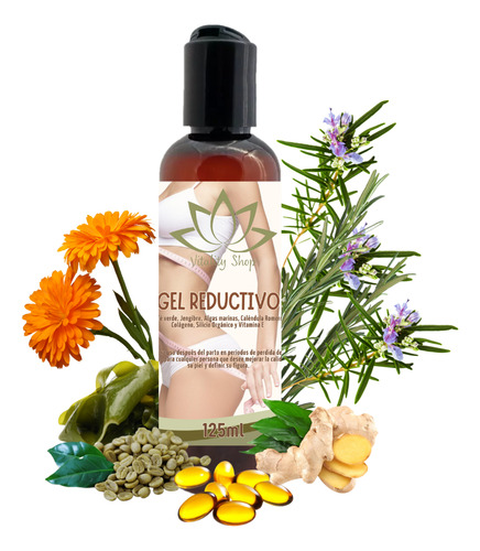 Gel Reductivo Quemagrasa Reafirmante Anticelulitis Café Verd Gel Reductor Reafirmante