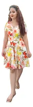Comprar Vestido Midi Moda Evangélica Evasê Rodado Vestido Gode 776