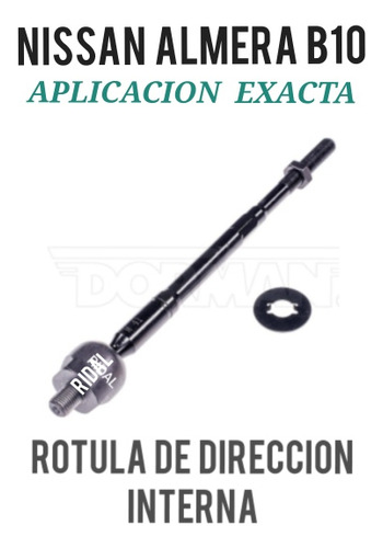 Rotula Direccion Interna Nissan Almera B10 Aplicacion Exacta