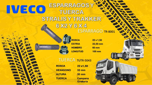 Esparrago Stralis Y Stracker 6x2 Y 6x4