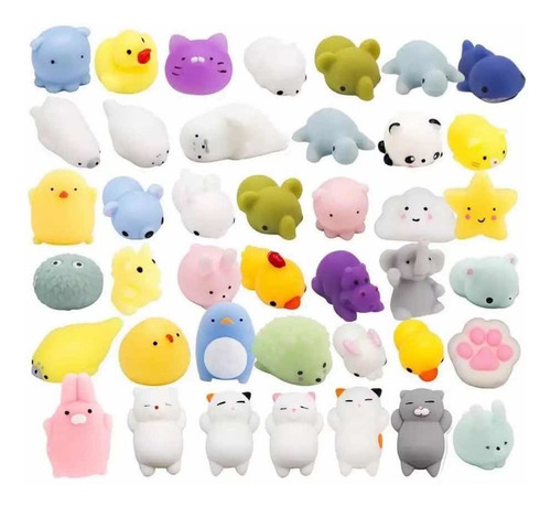 10 Squishy Mini Animalito Anti Stress Ansiedad Oferta
