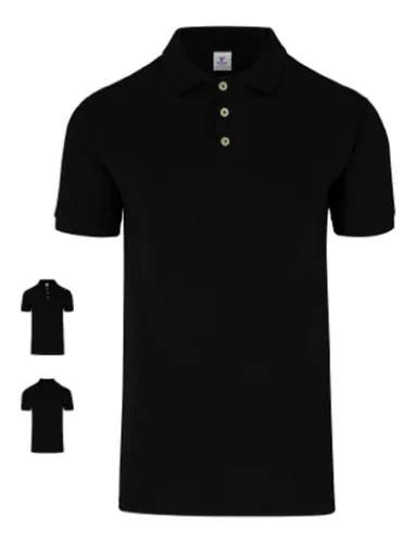 Playera polo negra new arrivals