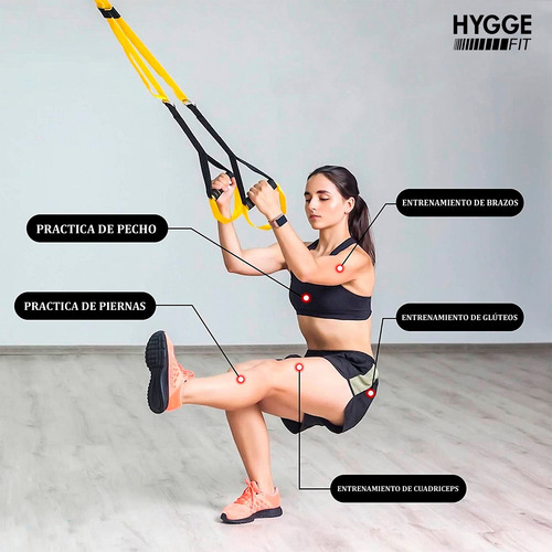Bandas De Suspensión Entrenamiento Trx Anclaje Acero + Bolso
