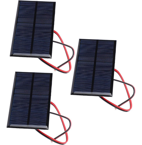 Mini Panel Solar, 3 Piezas Dc 6v Células Solares Cargador Mó