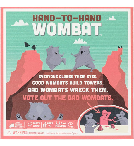 Exploding Kittens Hand To Hand Wombat Card Game Fun Family C