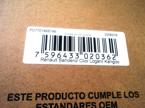 Envase Reservorio Agua Renault Symbol Logan Clio Megane