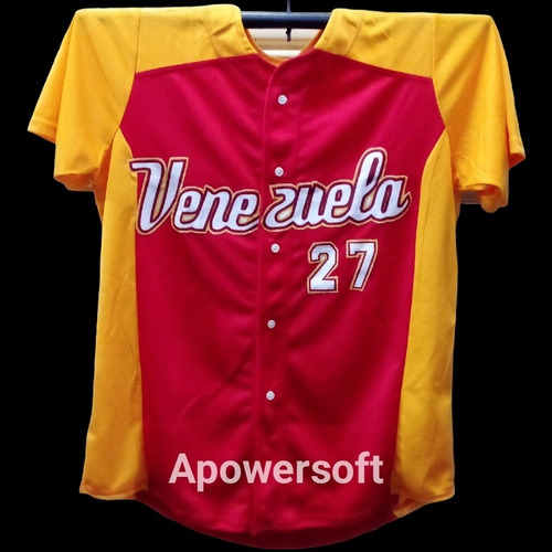Imagen 2 de 6 de Camisa Clásico De Béisbol Venezuela