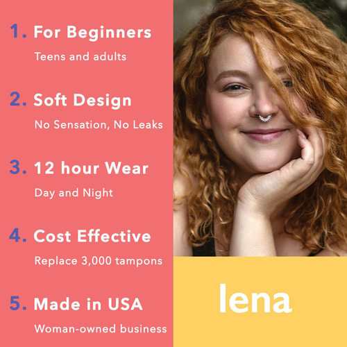 Copo Menstrual Lena Cup Reutilizável Roxo Grande