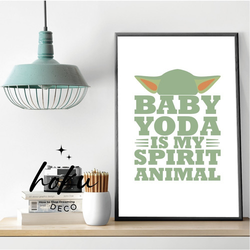 Imagen 1 de 1 de Cuadro - Baby Yoda - 30x40