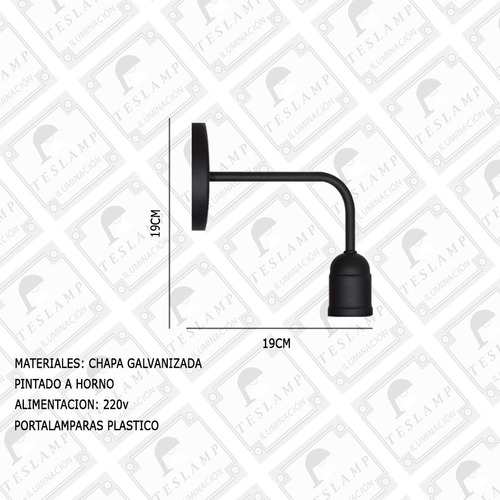 Imagen 2 de 10 de Pack X 3 Lampara Aplique Pared Industrial Moderno Vintage