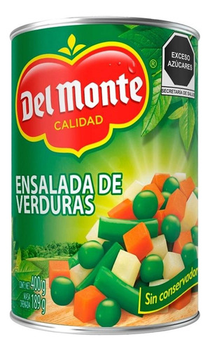 9 Pza Ensalada De Verduras Del Monte 400 G