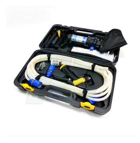 Imagen 1 de 10 de Hidrolavadora 12v Portatil Valija Bolso 100w Con Accesorios
