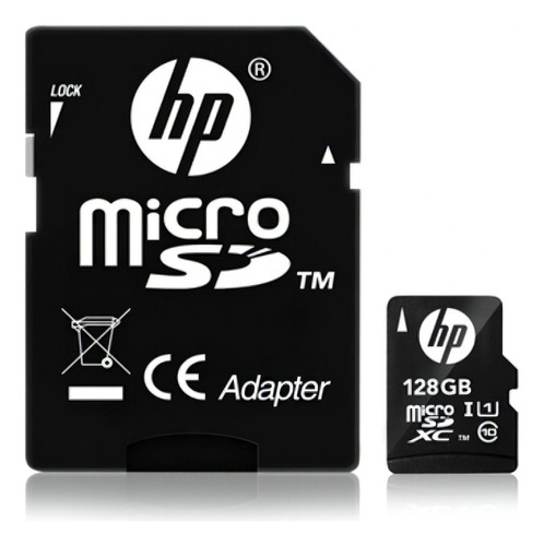 Tarjeta De Memoria Hp Ultra 128 Gb+ Adaptador Clase 10