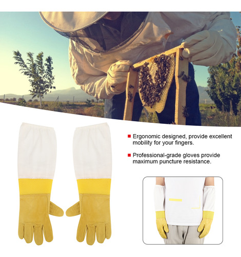 Beekeeping Sleeves Pair Breathable Anti Bee Anti-sting Bee