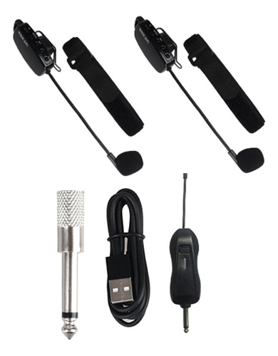 Micrófono Saxofón Altavoz Práctico Ajustable Recargable B