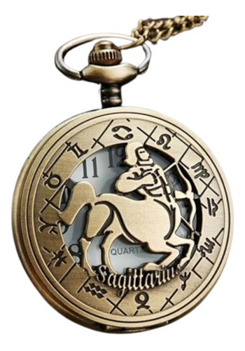 Reloj De Bolsillo Signos Zodiacales Sagitario Regalos