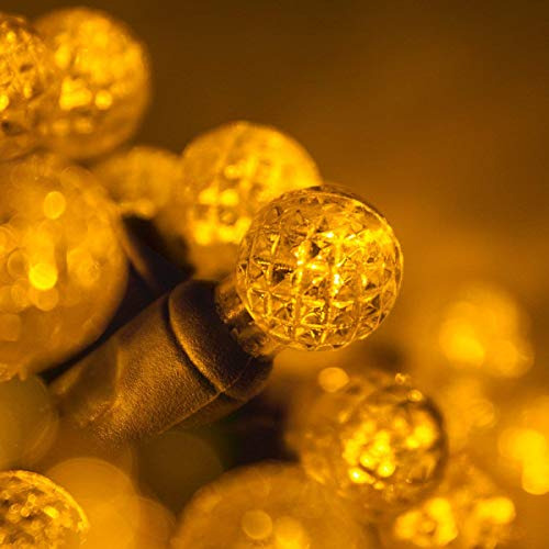 70 G12 Gold Globe Luces De Navidad Oro 24 Ft. Led Globo Luce