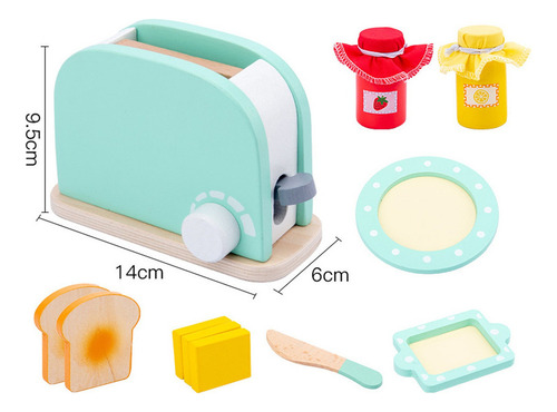 Un Juego De Juguetes De Cocina De Madera For Niños.