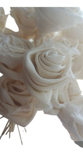 Flores De Tela (pack 3 Unidades) Beige