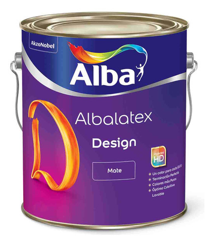 Albalatex Design Latex Interior Naranja Dulce X 1 Lt