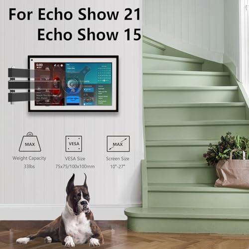 Nuyoah Soporte De Pared Para Echo Show 21, Echo Show 15 (1ª,