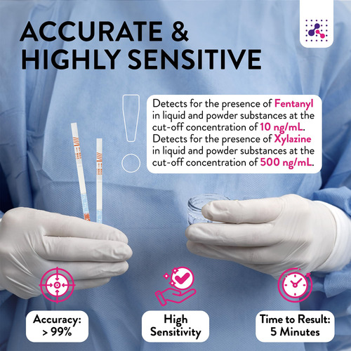 Kit De Teste De Fentanil E Xilazina Signify Analytics 5 Comb