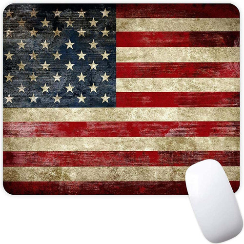 Mouse Pad Para Boy Girl Patriot Red Retro Retro Eeuu Pa...