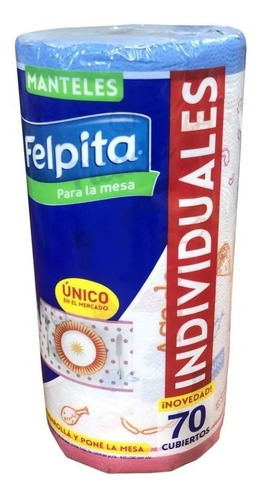 Manteles Individuales Para Mesa Felpita 70 Paños Pack X 3