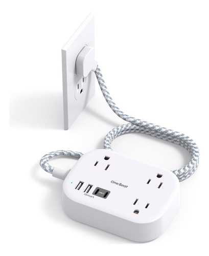 Travel Power Strip, Esencial De Cruceros Con Usb C, Cable De