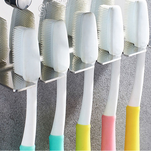 Soporte Para Cepillos De Dientes De Acero Inoxidable 304 Par