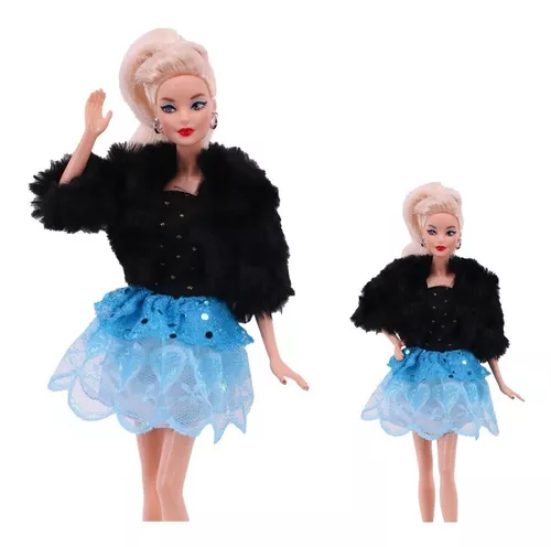 5 pçs conjunto de barbies boneca brinquedo roupas acessórios barbies roupas  para boneca barbie & 1/