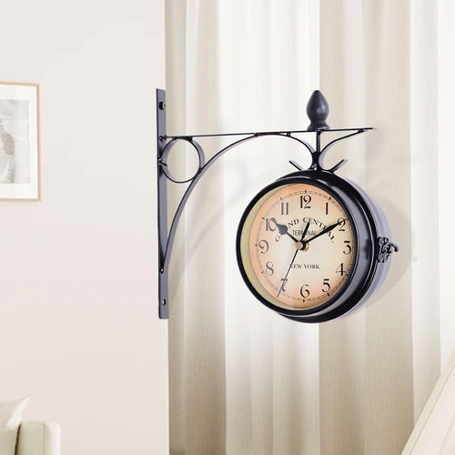 Reloj De Reloj Montado En La Pared De Doble 42x9x41cm
