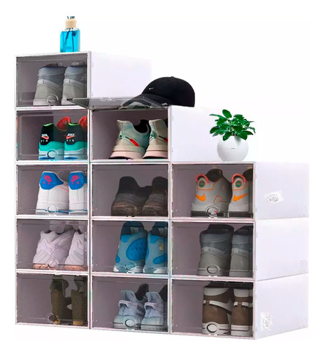 Cajas Organizadoras Apilables Blanco