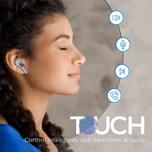 Audífonos Pro 6 Bluetooth V5 Resiste Salpicaduras 2.5hr Blco Color Negro