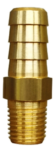Espigão Latao Npt 1/4 X 1/2 Com Rosca Macho
