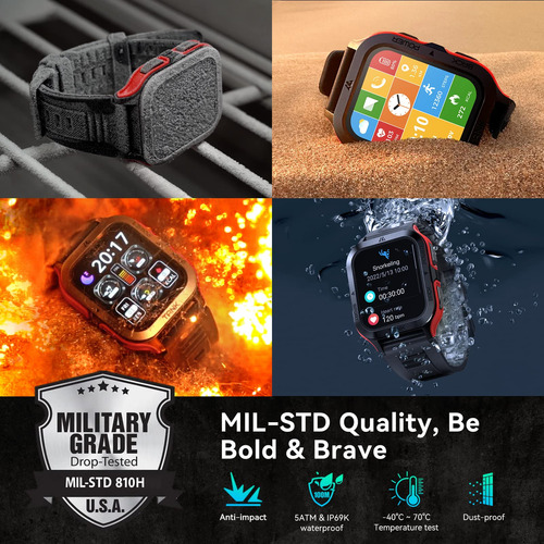 Reloj Inteligente Amaztim M2, Batería 60 Días, 50m