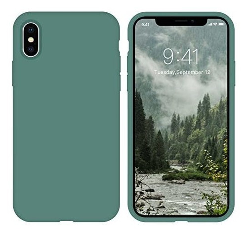 iPhone XS Max Case Zvastt Liquid Silicone Gel Rubber 7528r