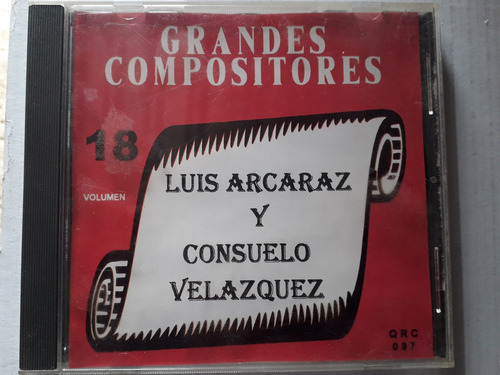 Vicky Grandes Compositores Vol 18 Luis Alcaraz Y Consuelo Cd (Usado)
