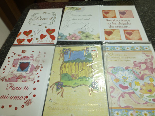 Tarjetas Amor Y San Valentin Bordes En Dorado _ 10 Diseños