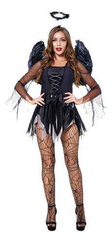 Disfraz De Halloween Evil Dark Angel Para Mujer