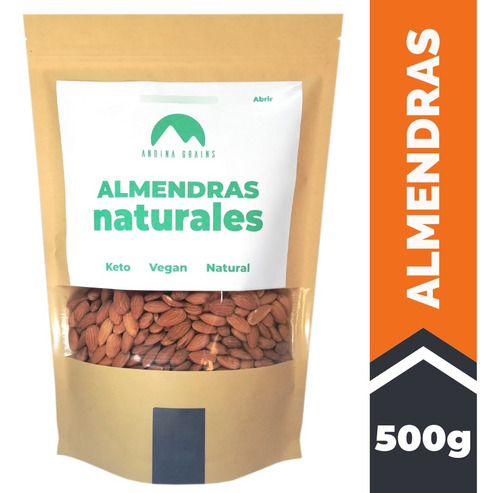 Almendras Non Pareil 500 G Andina Grains