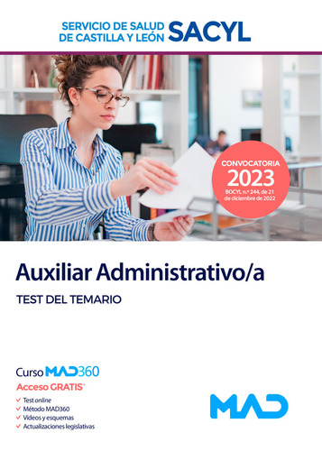 Libro Auxiliar Administrativo Salud Castilla Leon Test - ...