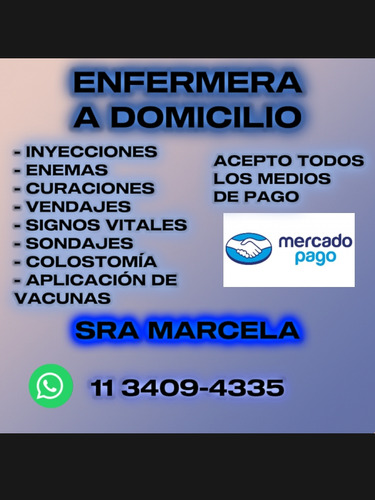 Marcela Enfermera Profesional A Domicilio