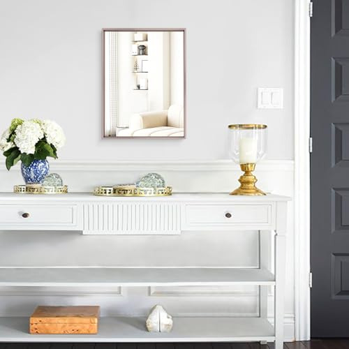 Espejo Rectangular Con Marco De Metal Aazzkang Para Baño, Do