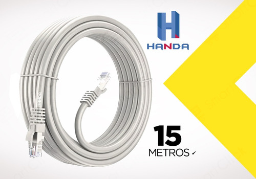 Imagen 5 de 10 de Cable Red 15 Metros Rj45 Utp Armado Cat 5e Ethernet Interior