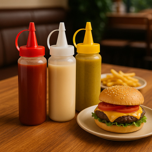 Kit 15 Bisnagas Para Condimentos Ketchup Maionese E Mostarda