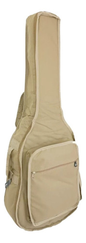 Capa De Violão 12 Cordas Bege Modelo Cargo Case Bag